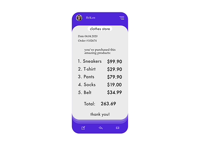 DailyU #17 - Email receipt