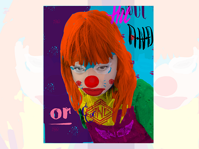 Mad clown clown mad photoshop pop pop art
