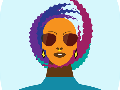 Let it be witch head adobe dailyui head icon illustrator minimalism