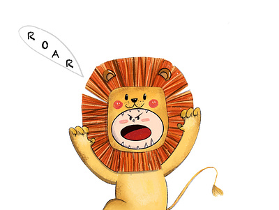 Lion characterdesign children book illustration childrens illustration illustration procreate procreate art