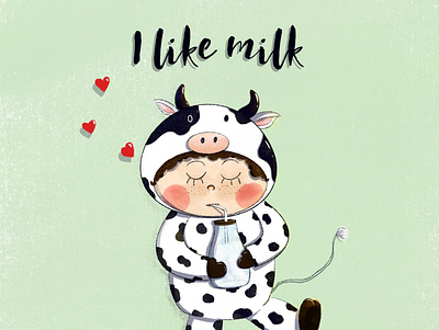 I like milk characterdesign childrens illustration illustration procreate procreate art