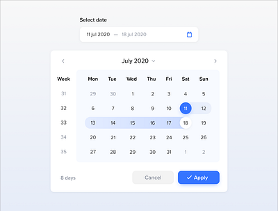 Date picker user interface design datepicker userinterface