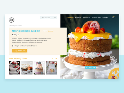 Pastry online shop experience branding design experience pastry sketch ui ux webdesign webshop