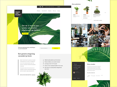 Always happy plants in your company building businessconcept concepting ui ui ux uiux webdesign