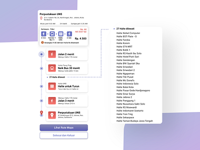 Public Transportation App User Interface || Bistapps