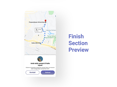 User Interface Finish Section Preview || Public Transport App