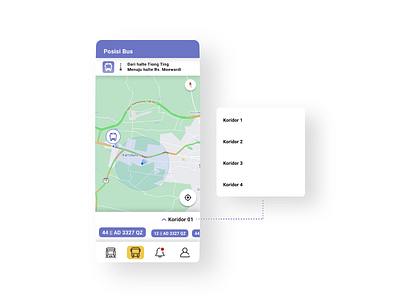 Public Transportation App || Live Position Bus || Bistapps app design bistapps blue app brt bus rapid transit busway app future app public transportation app ui