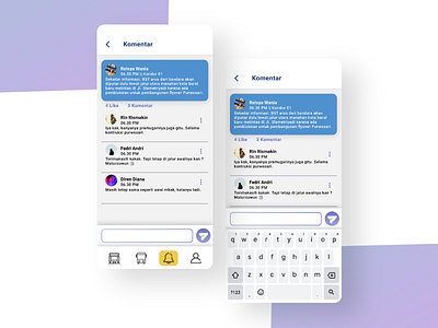 Comment Section || Public Transportation App || Bistapps