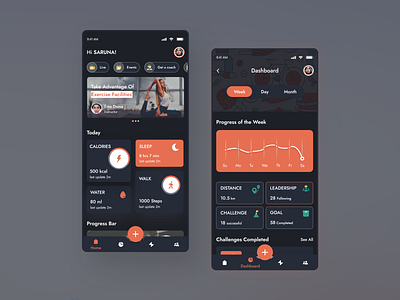 Fitness App app branding design icon illustration typography ui ux vector