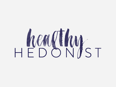 Healthy Hedonist branding identity logo typography watercolour