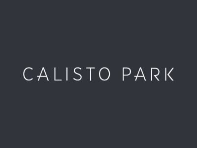 Calisto Park branding identity logo modern simple typography
