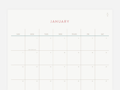 2018 wall calendar 2018 calendar print wall calendar