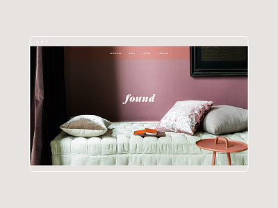Found Design Website brand branding design interior design brand layout typography web design website