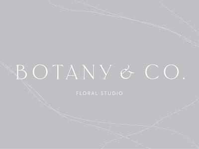 Botany & Co Identity brand brand identity branding branding design custom type florist identity logo logotype typography