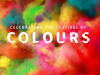 Happy Holi colours culture festival holi india indian festival poster tradition typography vivid