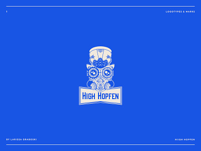 High Hopfen Project beer beer branding brand brand identity branding brewery brewery branding logo logo beer steanpunk