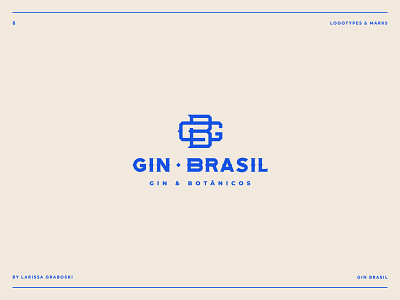 Gin Brasil Project blue botanic brand brand design brand identity branding brasil drink drinks gin ginger logo logo design logodesign logos logoset logotype