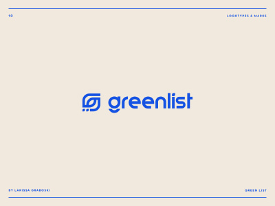 Greenlist Project brand brand design brand identity branding design g logo green leaf logo logo design logo mark logos logotype