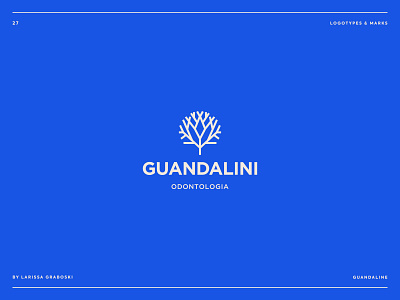Guandalini odontologia Project brand brand design brand identity branding branding design logo logo design logodesign logotype odontology tree tree logo