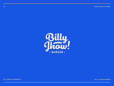 Billy Jhow Burger Project beer brand brand design brand identity branding branding design food logo logo design logotype