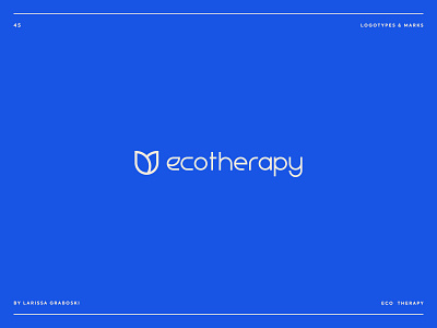 Eco Therapy Project brand brand design brand identity branding branding design logo logo design logodesign logotype mark