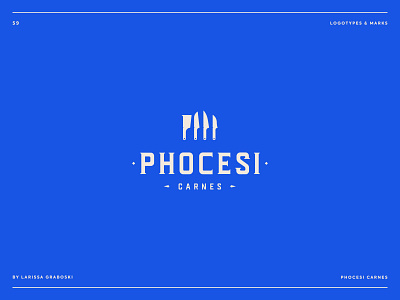 Phocesi Project brand brand design brand identity branding branding design butchery butchery logo knife knife logo knifes logo logo design logodesign logotype mark meet