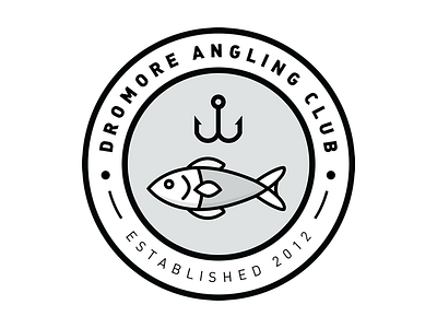 Dromore Angling Club angling crest fish fishing hook reflexstudios