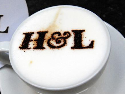 Abbreviated Brand coffee logo