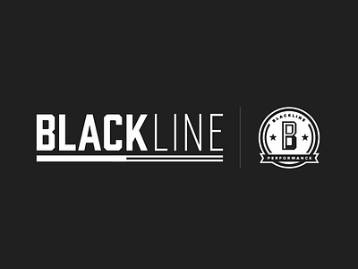 Blackline Performance black branding logo