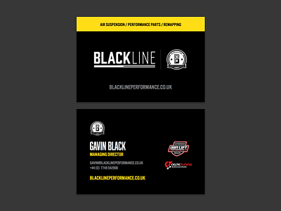 Blackline Performance Business Cards