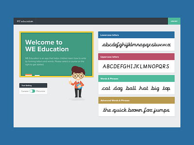 We Education - Dashboard