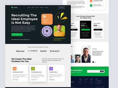 Find Out Best Employees Service Landing page