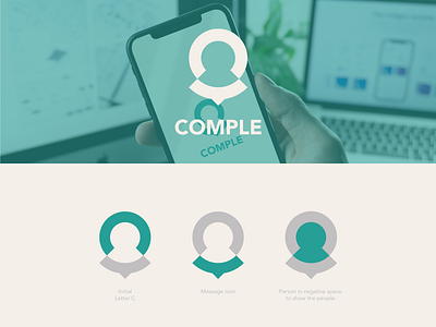 Comple (Social media app) app app logo branding design icon illustration illustrator logo logodesign minimal