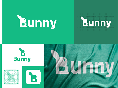 Bunny app app logo branding bunny logo design flat icon illustration logodesign minimal wordmark