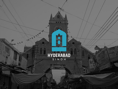 Hyderabad Sindh (City branding) branding design flat graphic design icon illustration logo logodesign minimal vector