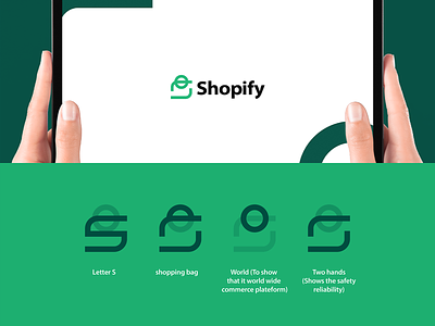Shopify (Redesign) 3d animation branding design graphic design logo logo redesign logodesign minimal motion graphics rebrand shopify shopify logo shopify redesign ui