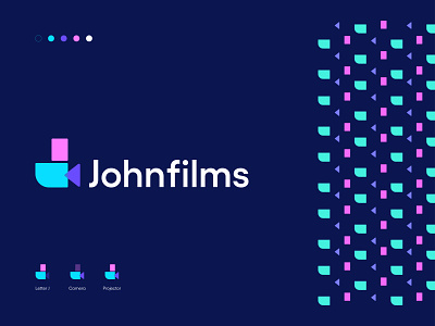 Johnfilms brand identity branding design filmmaker filmmaker logo filmmaking filmmaking logo films films logo graphic design icon illustration logo logodesign minimal ui ux vector