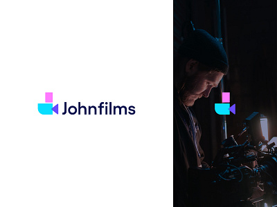 Johnfilms branding 3d animation branding design film logo filmmaking filmmaking logo films graphic design icon illustration logo logodesign minimal motion graphics ui vector