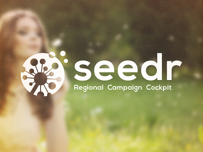 Seedr Logo dandelion dark green illustrator logo logo design seed symbol wood