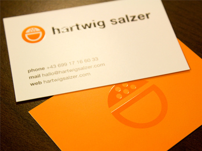 My Business Card 350 gsm business card graphic logo matt orange personal identity print self branding spot uv varnish white