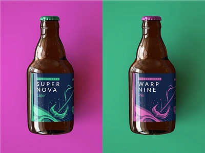 Galaxy Beer beer beer label bottle conference galaxy giveaway goodie packaging solar storm space super nova warp