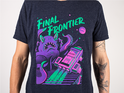 Final Frontier Shirt alien clothing illustration monster print shirt shirtdesign space t-shirt tee