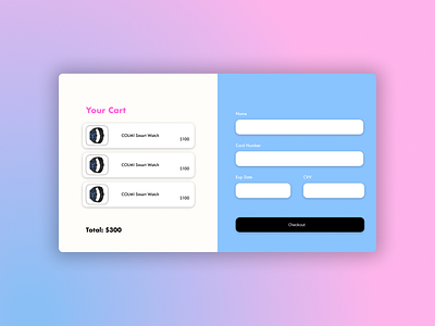 Credit Card Checkout - Daily UI 002