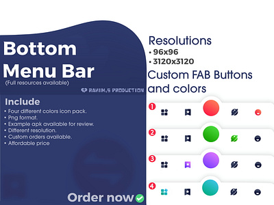 Bottom Menu Bar Icon Pack affordable affordable icon pack animated logo animated ui app design assets colorful dark icon graphic design icon pack light icon logo logo designing mobile app ui design resources ui ui designing web assets