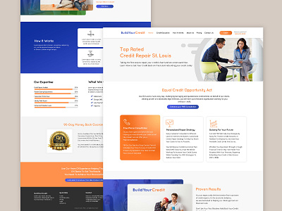 Credit Building Company branding design flat minimal ui website design