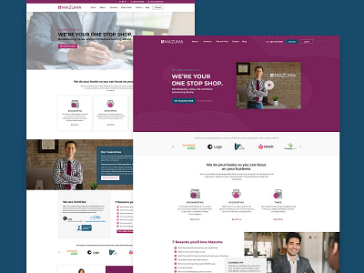 Accountant - Landing / Home page design accountant branding minimal design web design