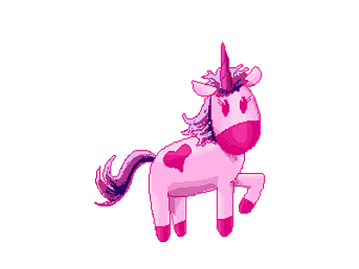 Unicorn pixel art branding cogwurx design illustration logo magic pink pixel pixel art retro unicorn