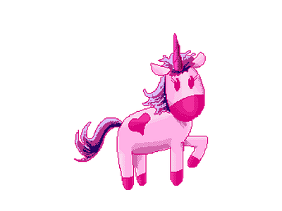 Unicorn pixel art