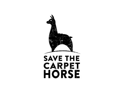 Series 01 - Save the Carpet Horse carpet cogwurx design funny horse humor illustration internet meme llama logo