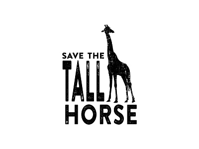 Series 02 - Save the Tall Horse animal cogwurx design funny giraffe horse humor illustration internet logo meme retro tall